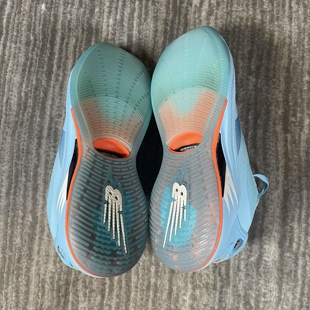 New Balance Kawhi 4 Shoes Mens Size 8.5 Blue Basketball Sneakers BBKLSLV4